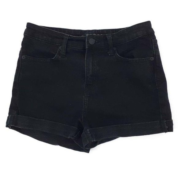 Wild Fable High Rise Jean Shorts Black Cuffed